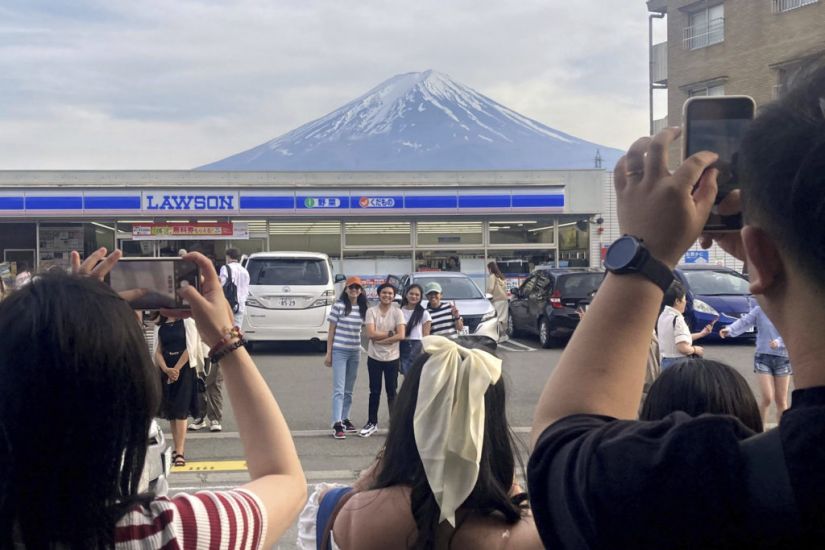 Town Building Big Screen To Block View Of Mount Fuji In Bid To Deter Tourists