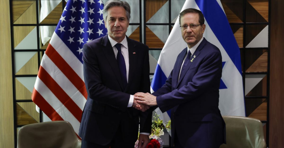 Държавният секретар на САЩ Антъни Блинкен се среща с израелски