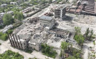 Drone Footage Shows Devastation Of Russia Assault On Eastern Ukrainian City