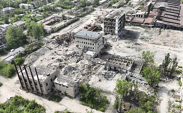 Drone Footage Shows Devastation Of Russia Assault On Eastern Ukrainian City