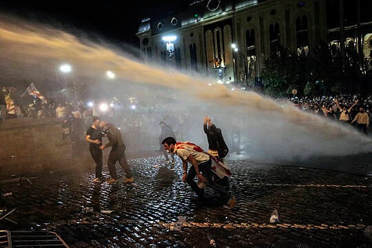 Georgian Police Deploy Tear Gas To Disperse ‘Russian Law’ Protests