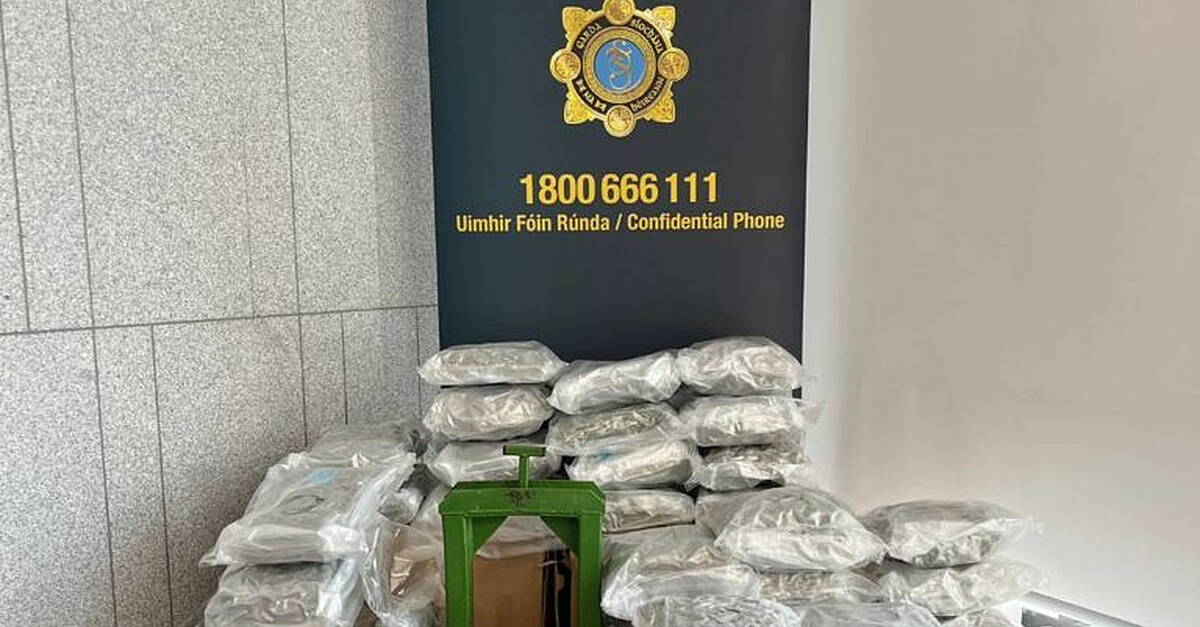 Two men arrested as drugs worth €1.7m seized in Dublin