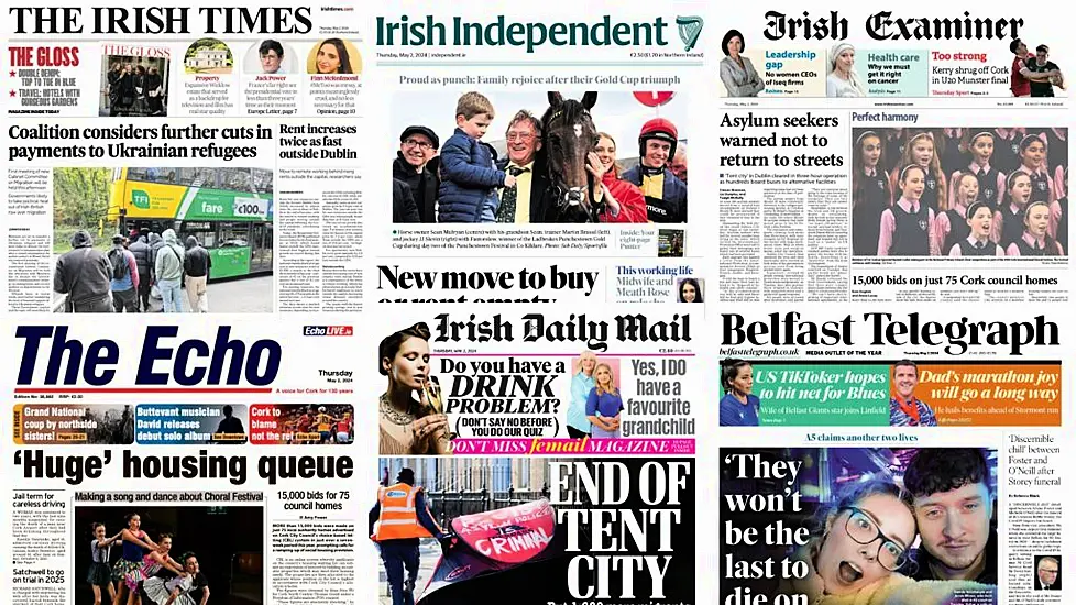 What The Papers Say: Thursday's Front Pages