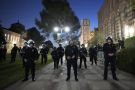 Police Begin Removing Barricades At Pro-Palestinian Protesters’ Site At Ucla
