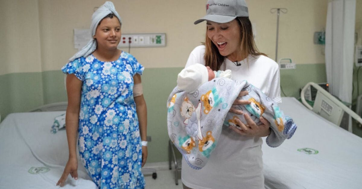 Myleene Klass за това, което намери за „шокиращо“ при посещение на бременни жени в Колумбия