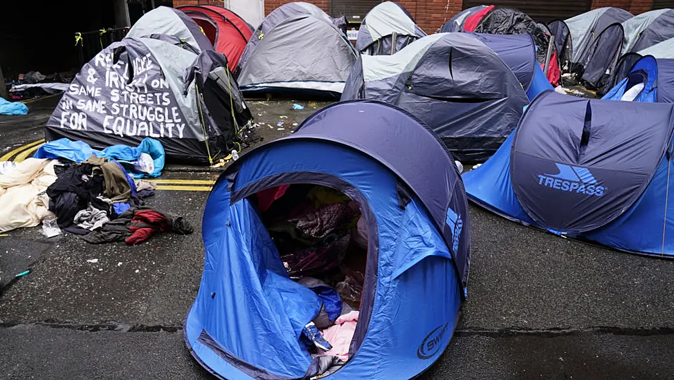 Asylum Seekers Pitch Tents Along Dublin's Grand Canal