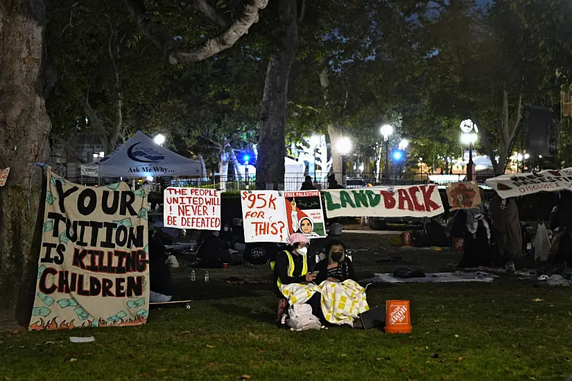 Police Surround Pro-Palestinian Encampment On Californian University