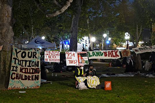 Police Surround Pro-Palestinian Encampment On Californian University