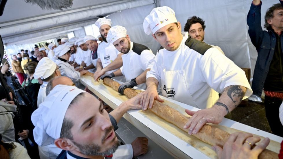 World Record For Longest Handcrafted Baguette Broken In France