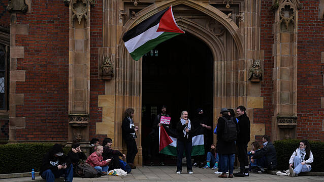 Queen’s University Belfast Students Stage Sit In For Palestine