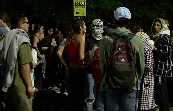 Dozens Arrested As Police Clear Pro-Palestinian Encampment At Us University