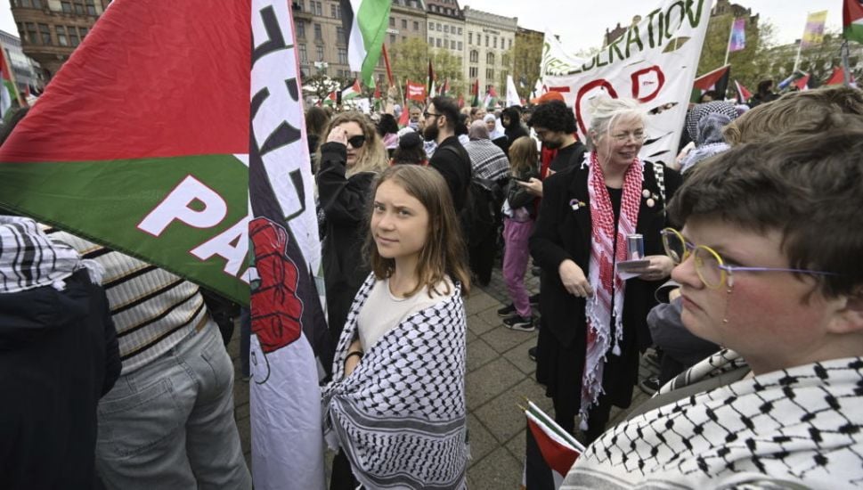 Greta Thunberg Joins Pro-Palestine Protests In Malmo