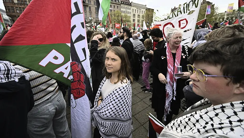 Greta Thunberg Joins Pro-Palestine Protests In Malmo