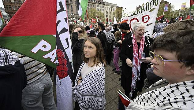 Greta Thunberg Joins Pro-Palestine Protests In Malmo