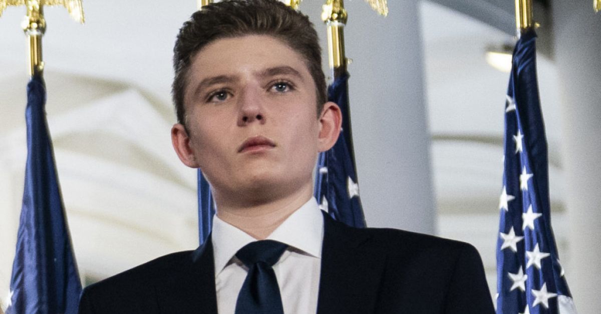 Най малкият син на бившия президент на САЩ Доналд Тръмп