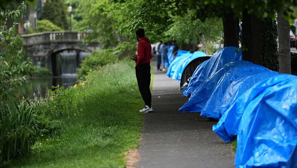 Up To 30 Tents Pitched Along Grand Canal Day After 100 Cleared