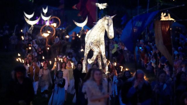 Thousands Celebrate Return Of Summer At Bealtaine Fire Festival