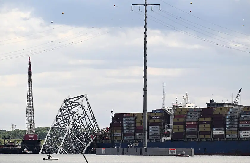 Demolition Of Collapsed Baltimore Bridge Delayed Due To Bad Weather