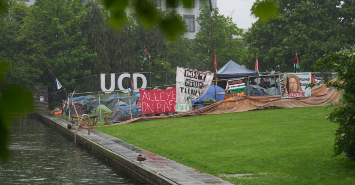Лагерът е „само началото“ на протестите в Газа в ирландските университети, казва студент от UCD