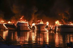 Fire At A Marina In Croatia Destroys 22 Boats But No Injuries Reported