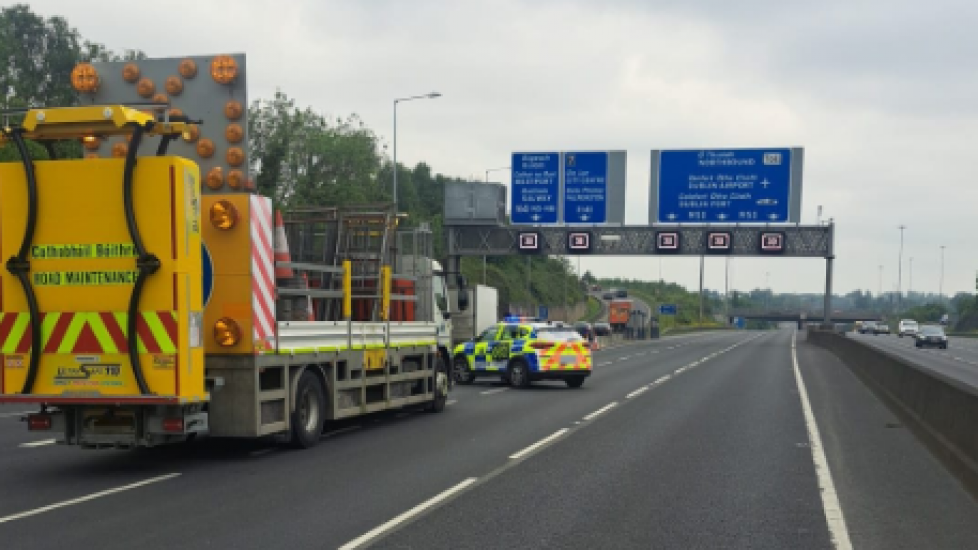 Delays On M50 As Serious Collision Closes Northbound Lanes