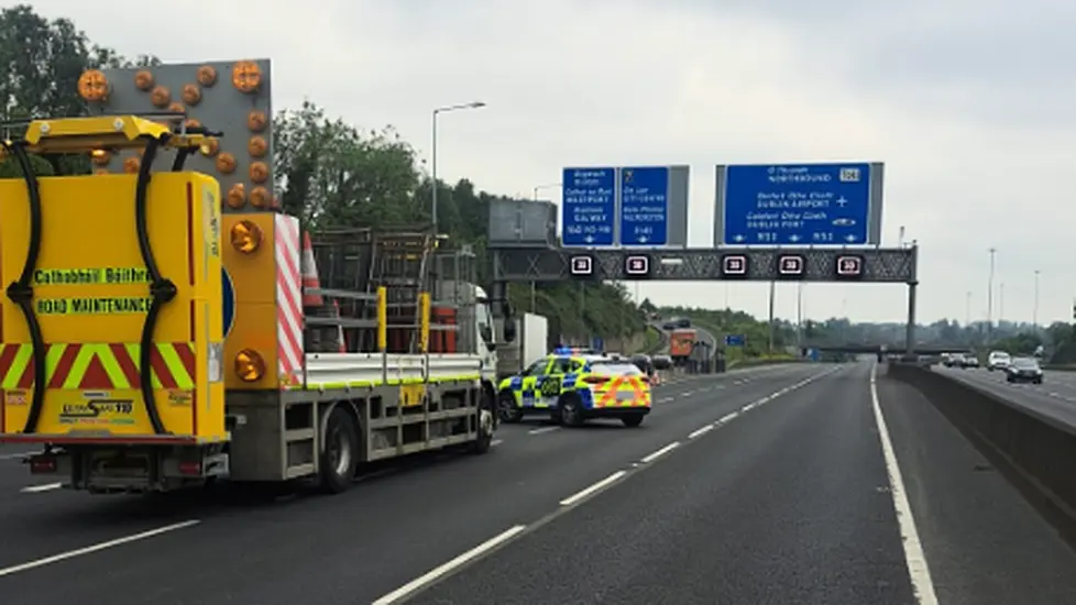 Motorcyclist (40S) Dies In M50 Collision, Northbound Lanes Reopen Following Closure