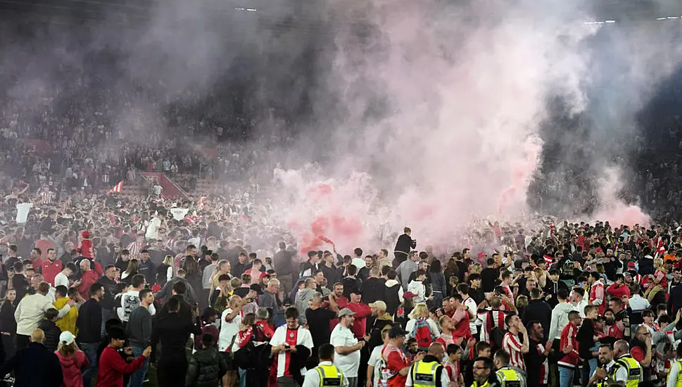 Three Arrested After Fans Invade Pitch Following Southampton Fc Win