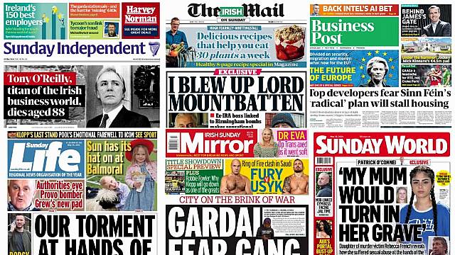 What The Papers Say: Sunday's Front Pages