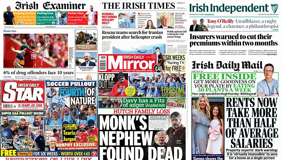 What The Papers Say: Monday's Front Pages