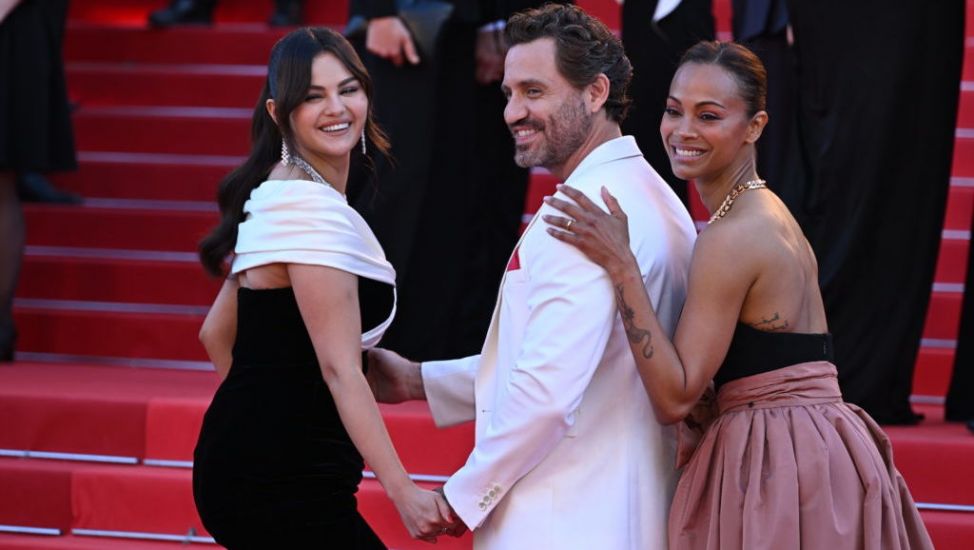 Selena Gomez And Zoe Saldana Emotional After Standing Ovation At Cannes
