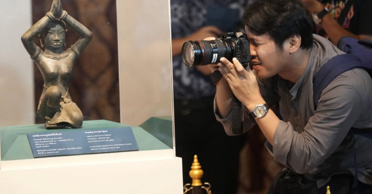 Националният музей на Тайланд беше домакин на церемония за посрещане