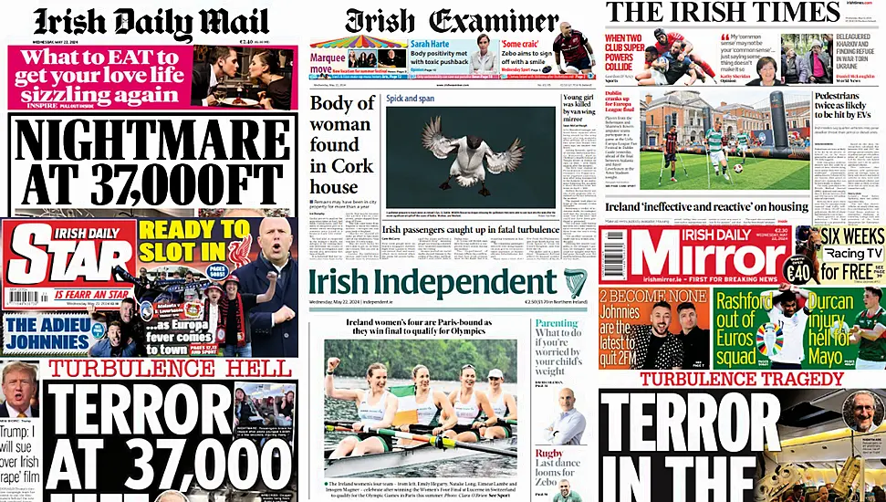 What The Papers Say: Wednesday's Front Pages