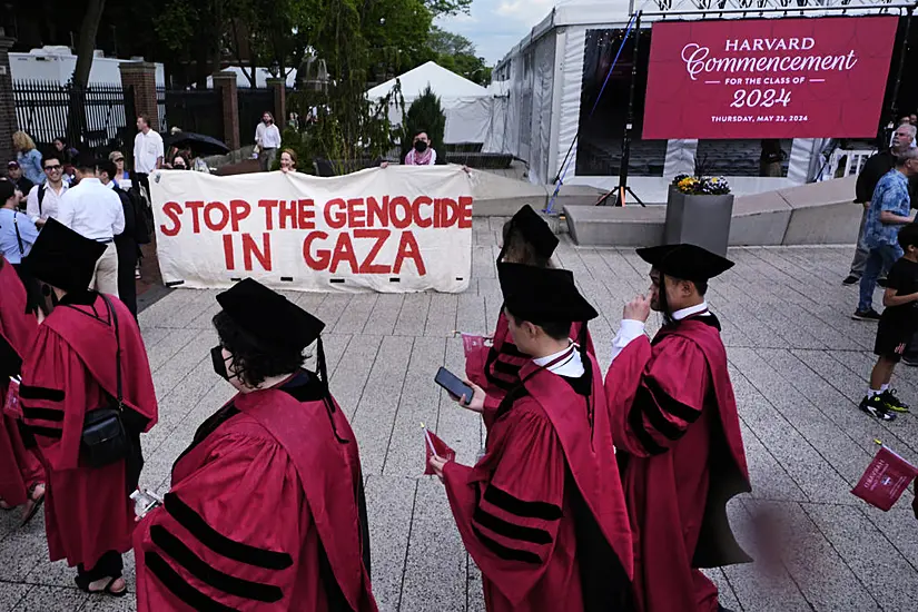 Group Of Graduates Walk Out Of Harvard Ceremony Chanting ‘Free, Free Palestine’