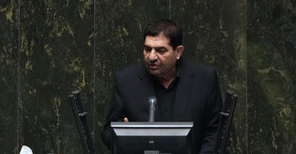 Имействащият длъжността президент на Иран Мохамад Мохбер се обърна към