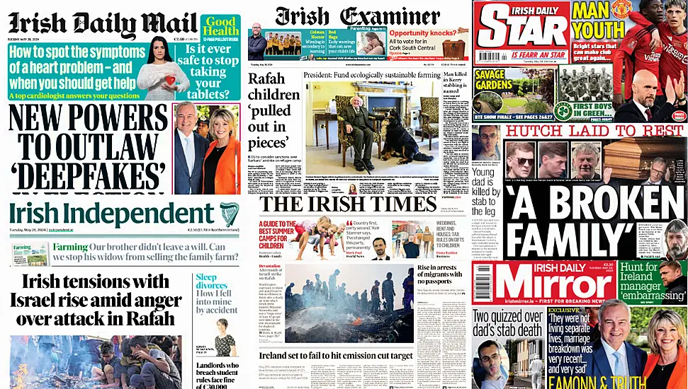 What The Papers Say: Tuesday's Front Pages