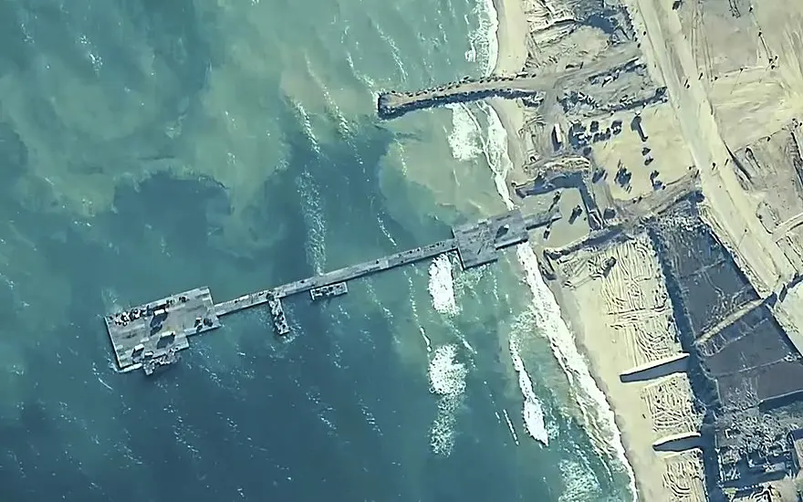 Us-Built Aid Pier In Gaza Will Need To Be Removed After Damage From Rough Seas