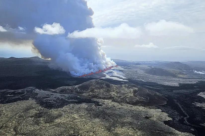 Volcano In Iceland Erupts