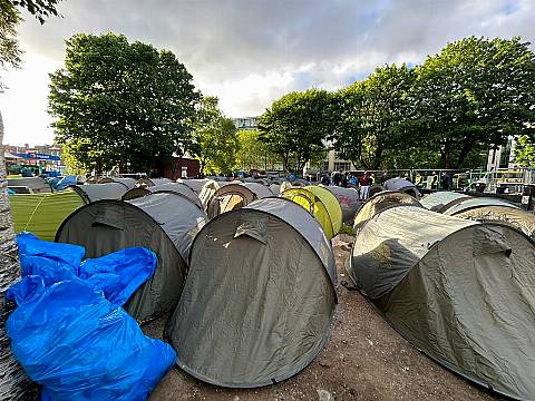 Fresh Operation To Clear Tents From Along Grand Canal Carried Out