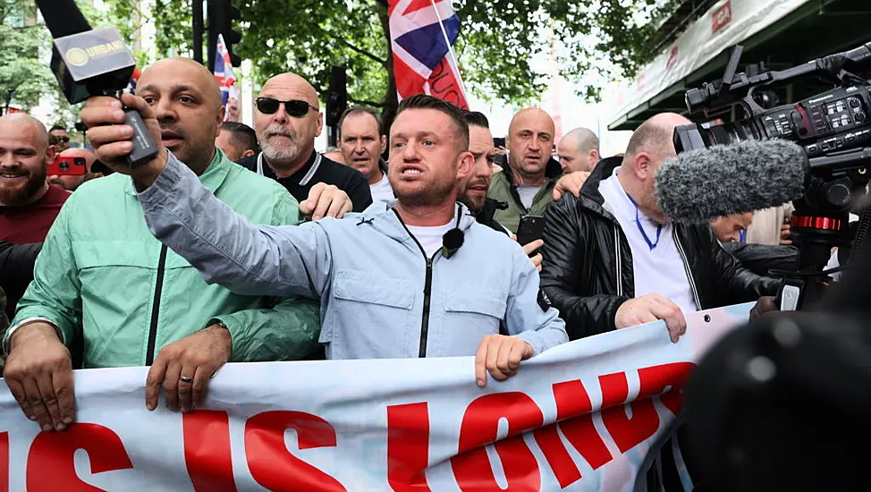 Thousands Attend Central London Protest Organised By Tommy Robinson