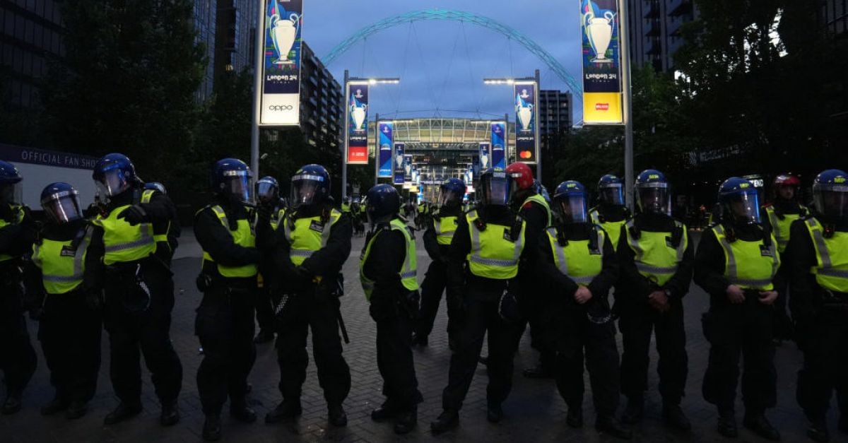 Полицията извърши 56 ареста около финала на Шампионската лига на Уембли