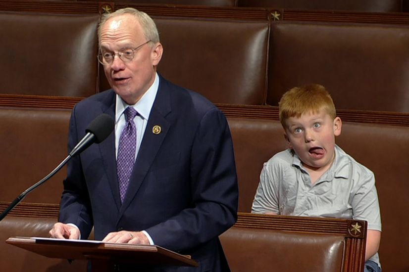 Congressman’s Son Steals The Show In Us House Of Representatives