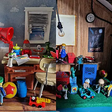 Disney Fan Recreates Miniature Versions Of Andy And Sid’s Rooms From Toy Story