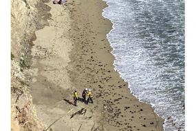 Kite Surfer Rescued From Remote Us Beach After Making ‘Help’ Sign With Rocks