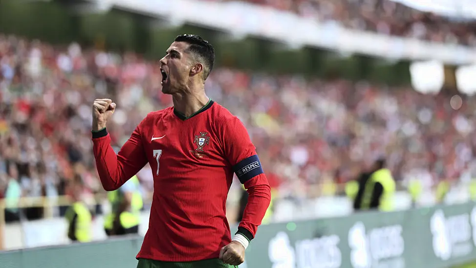 Cristiano Ronaldo Means Business Ahead Of Euro 2024 With Double For Portugal