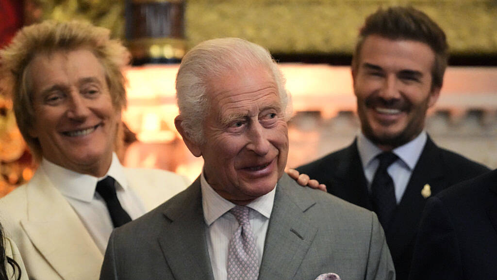 Britain's King Charles celebrates foundation with David Beckham and Rod Stewart