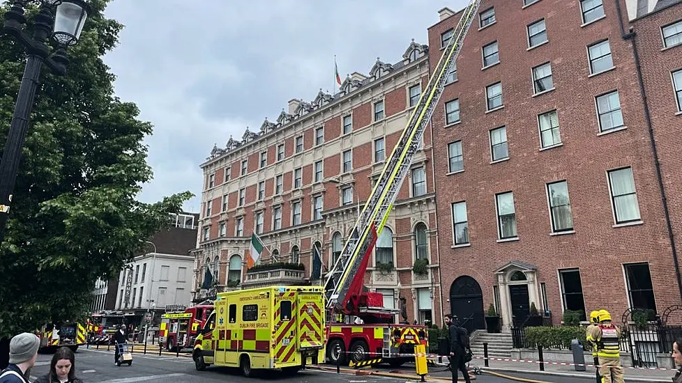 Firefighters Rush To Shelbourne Hotel In Dublin