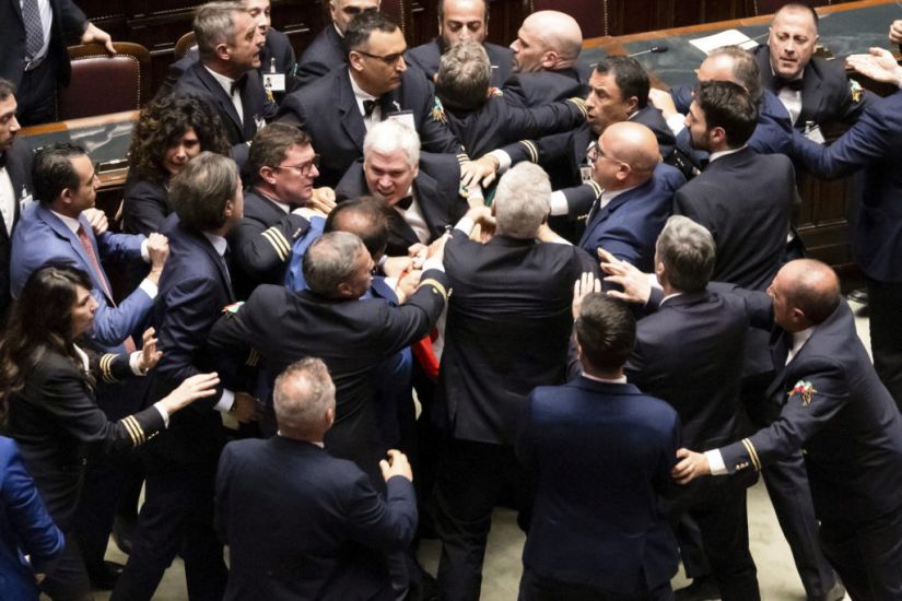 Fight Erupts In Italian Parliament Amid Tension Over Expanding Regional Autonomy