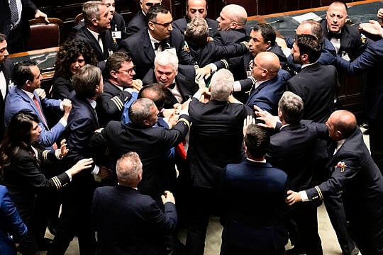 Fight Erupts In Italian Parliament Amid Tension Over Expanding Regional Autonomy