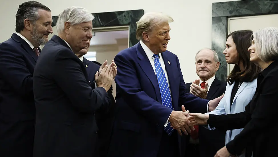 Trump Arrives On Capitol Hill To Meet With Republican Lawmakers