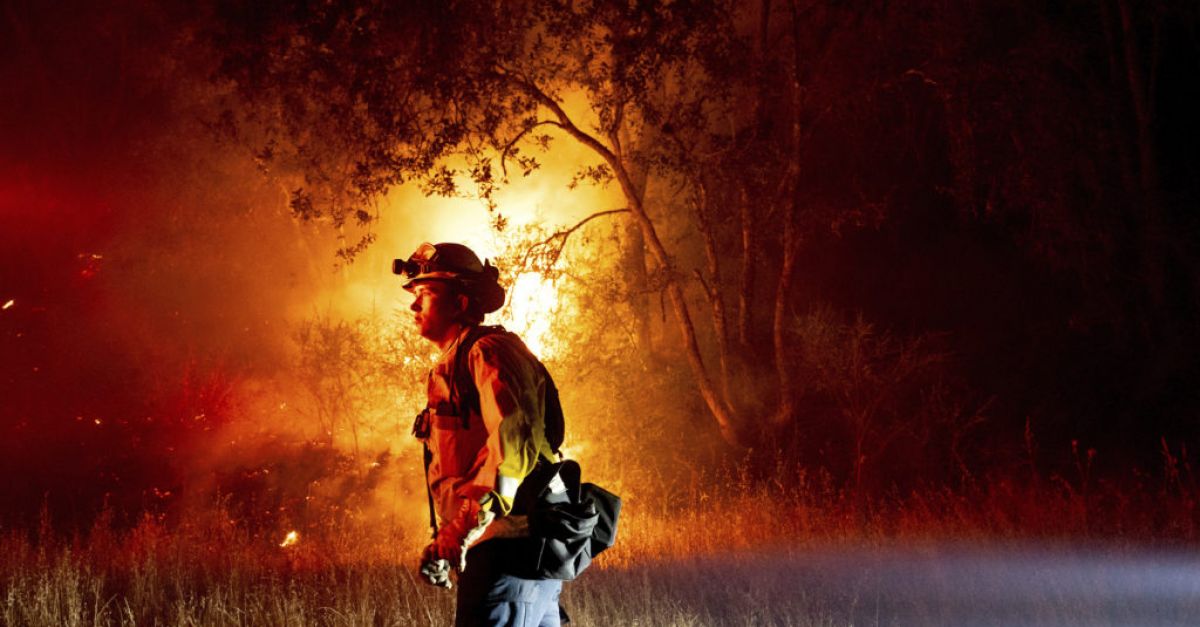 Пожарникарите в Калифорния увеличиха ограничаването на голям горски пожар в